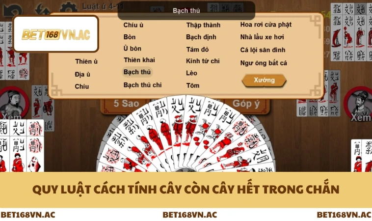 Quy luật cách tính cây còn cây hết trong chắn